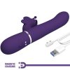 PRETTY LOVE - VIBRADOR COELHO MULTIFUNÇÕES 4 EM 1 BORBOLETA ROXO - Image 9