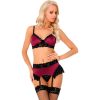 LIVCO CORSETTI FASHION - NAHIR LC 20214 SUTIÃ + CALCINHA + CINTO-LIGA