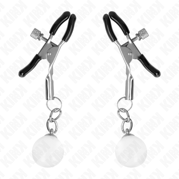KINK - GRAMPOS DE BICO DE VIDRO PRATA 6 CM - Image 2