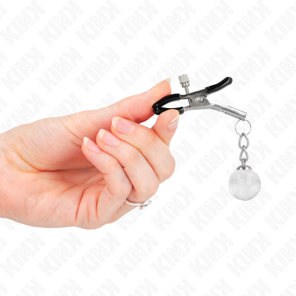 KINK - GRAMPOS DE BICO DE VIDRO PRATA 6 CM - Image 4