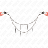 KINK - PINÃAS PARA BICOS COM CORRENTES DE PONTOS 30 CM - Image 4