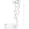 PASSION WOMAN BS020 BODYSTOCKING BLACK ONE SIZE - Image 2
