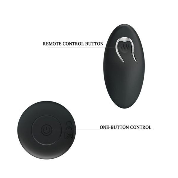 MR PLAY - PLUG ANAL COM CONTROLE REMOTO VIBRAO PRETO - Image 2