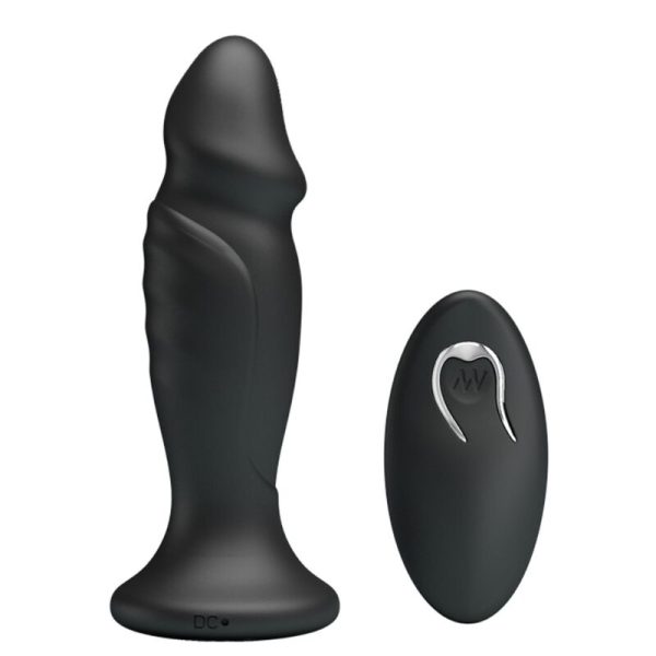 MR PLAY - PLUG ANAL COM CONTROLE REMOTO VIBRAO PRETO - Image 3