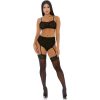 LUSTFUL LEOPARD CAMI LINGERIE SET NEGRO - Image 3