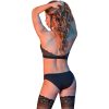 CONJUNTO DE PANTY Y BRAGUITA - NEGRO - Image 4