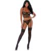 CONJUNTO BRAGUITAS CON LIGUEROS - NEGRO - Image 3