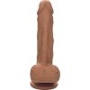 PENE DE SILICONA DE DOBLE DENSIDAD DE 17,75CM - MARRÓN - Image 5