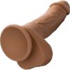 PENE DE SILICONA DE DOBLE DENSIDAD DE 17,75CM - MARRÓN - Image 7