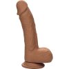 PENE DE SILICONA DE DOBLE DENSIDAD 21,5CM - MARRON - Image 4