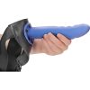 OUCH-STRAP-ON CURVO TEXTURIZADO - 8 / 20 CM-AZUL METALIZADO - Image 9