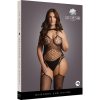 LE DESIR BODYSTOCKING DE RED DE CONTRASTE CON TIRANTES - Image 3