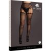 LE DESIR CROTCHLESS CUT-OUT PANTYHOSE - BLACK - OSX - Image 3