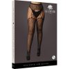 LE DESIR SUSPENDER LEOPARD PANTYHOSE - BLACK - OSX - Image 3