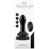 PLUGGY - GLASS VIBRATOR - WITH SUCTION CUP AND REMOTE - RECARGABLE - 10 VELOCIDADES - NEGRO - Image 3