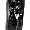 BLAZE COLLAR AND LEASH CROCO BLACK - Image 4