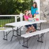 MESA RECTANGULAR PLEGABLE MALETÍN LIFETIME 185X76X74 CM - Image 6