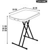 MESA AUXILIAR PLEGABLE REGULABLE 3 POSICIONES LIFETIME 66X46XH61/71 CM - Image 3