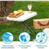 MESA AUXILIAR PLEGABLE REGULABLE 3 POSICIONES LIFETIME 66X46XH61/71 CM - Image 6