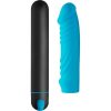 BALA XL CON FUNDA DE SILICONA FORMA PENE - AZUL