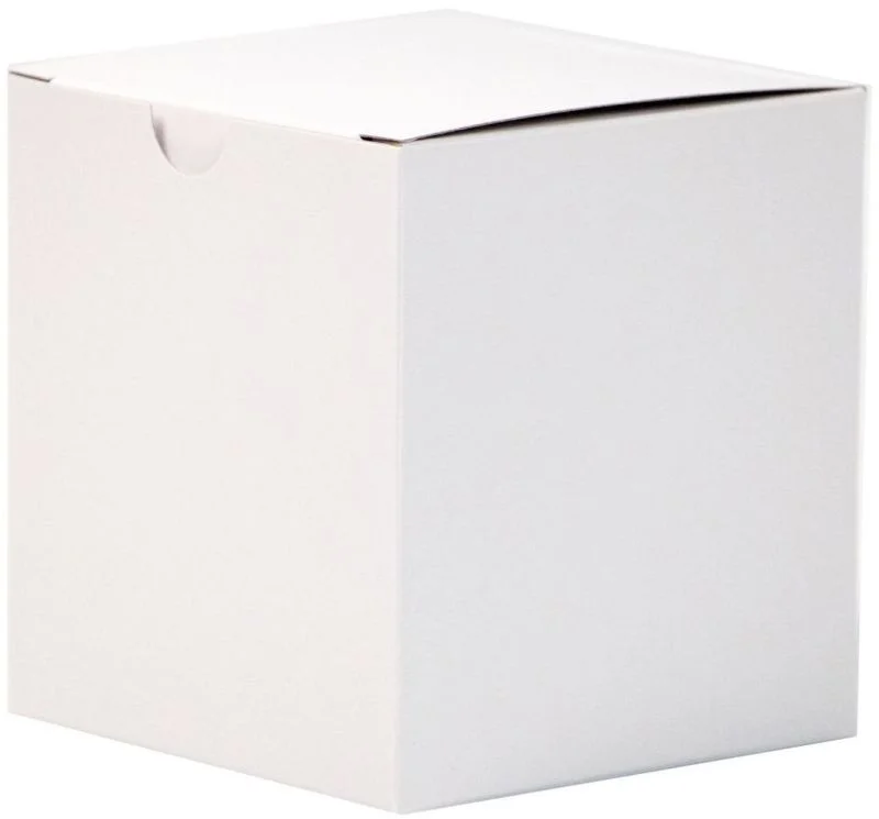 6 Regular Cupcake Box - White with Window - Food Grade