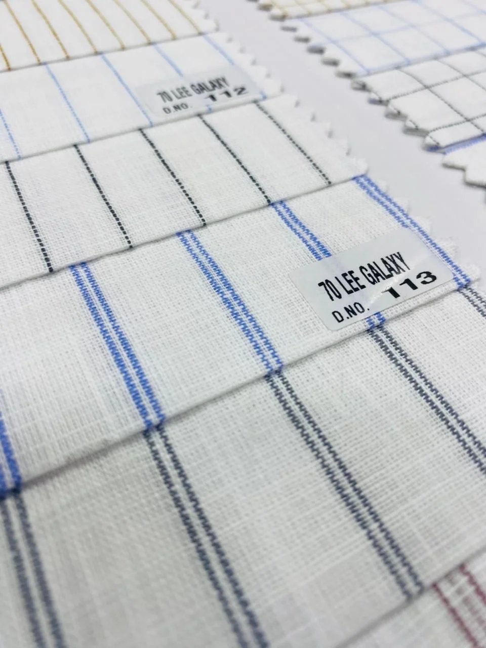 100% Silver Fiber Check Fabric