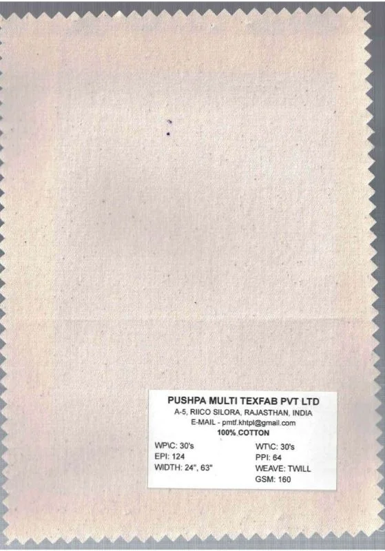 Unstitched Green Blue Cotton Twill Check Fabric