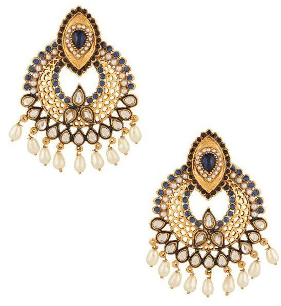 Designer Stud Earrings Ornamented Owls
