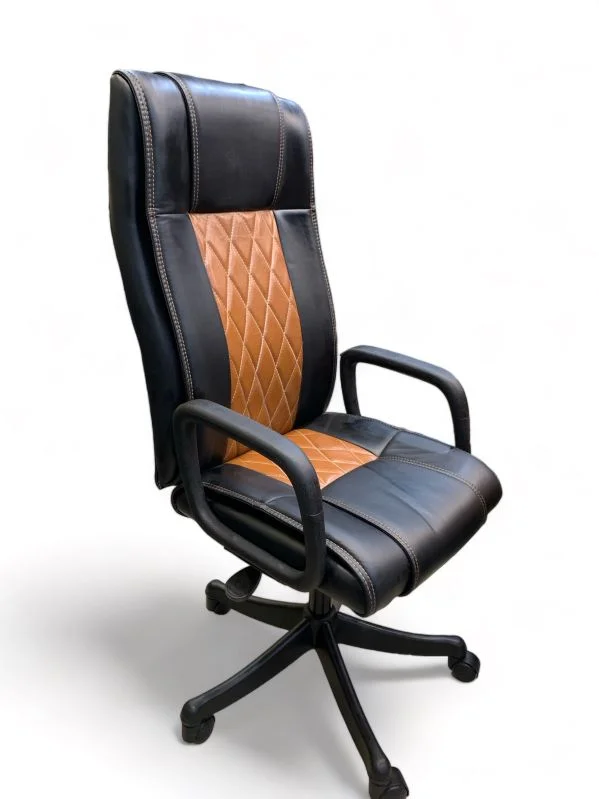 Orange Swivel Office Chair