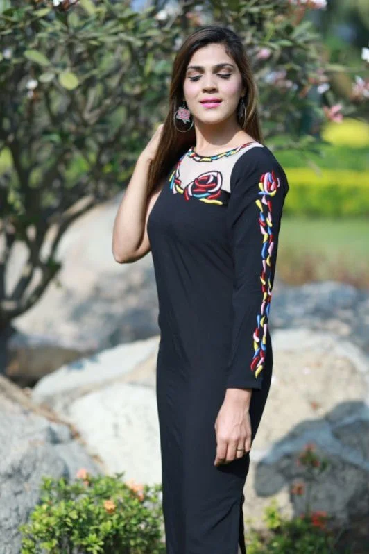 Vintage exotic style lady dresses