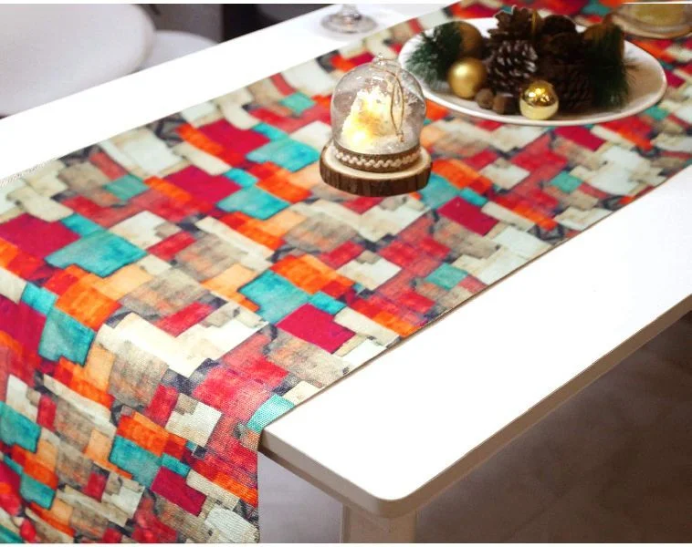 Microfiber Plaid Tablecloth Gold