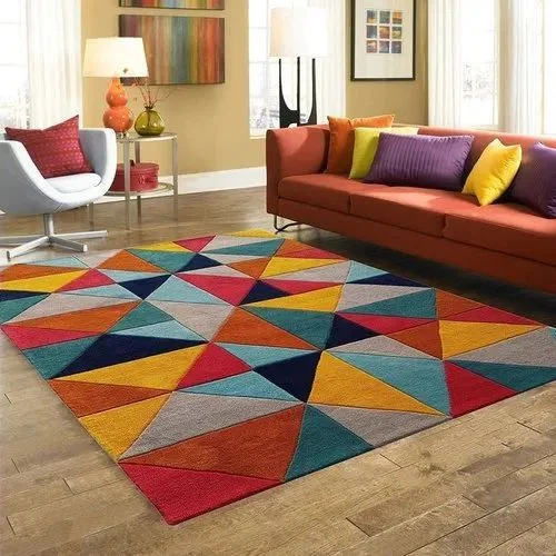 Hand Tufted Carpet Rugs With Locking And Carve