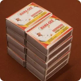 Wax safety matches