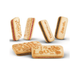 Biscuits - Shortbread Printed Cookies by  Tuck & Myriads Private Limited 
