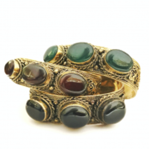  Semiprecious Stone Cuff 