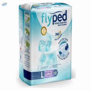 Flyped Adult Diaper Large Size 10 Pcs Packs