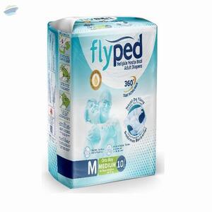 Flyped Adult Diaper Medium Size 10 Pcs Packs