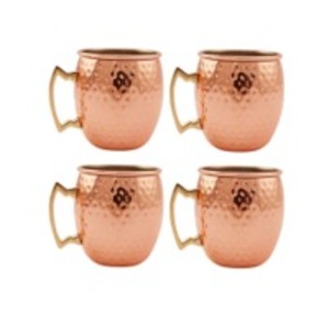 Copper Hammerd Mugs by  Ayushri Industries 