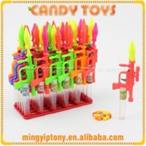 Plastic Missile Gun Shape Toy Candy