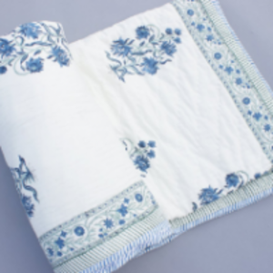 Hand Block Printed Quilt by  Rajput Arts 