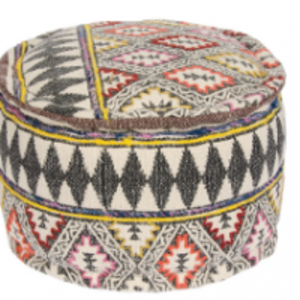 Hand Made Cotton Pouf by  Rajput Arts 