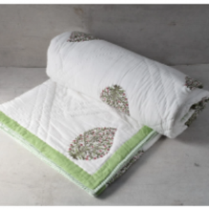 Hand Block Printed Quilt by  Rajput Arts 