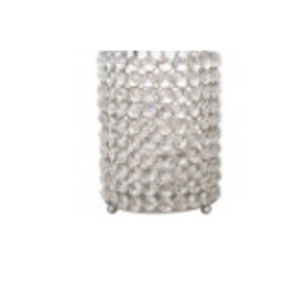  Clear Crystal Votive Nickel Finish 
