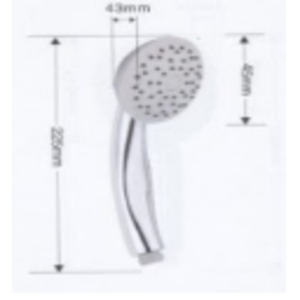  Shower Head Gae 1G Cromo 