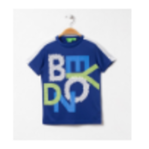 resources of Crew Neck Short Sleeves Print Blocking Tee exporters