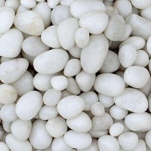 Pure White Pebbles by  Goods Exim International 