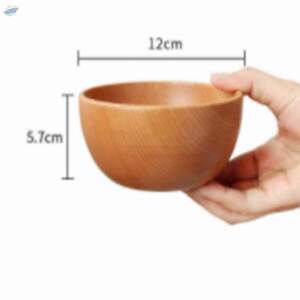  Wooden Rice Bowl (12 X 5.6Cm) 