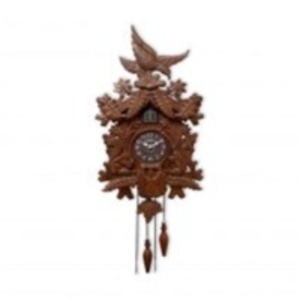 Hand Painted Solid Wood Cuckoo Clock by Ajanta Llp