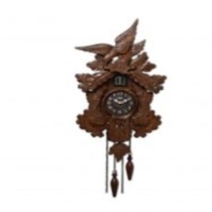 Hand Painted Solid Wood Cuckoo Clock by Ajanta Llp