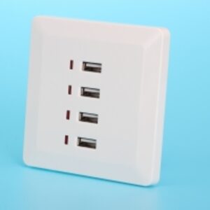  4 Ports 4.8A Usb Wallmount Outlets 